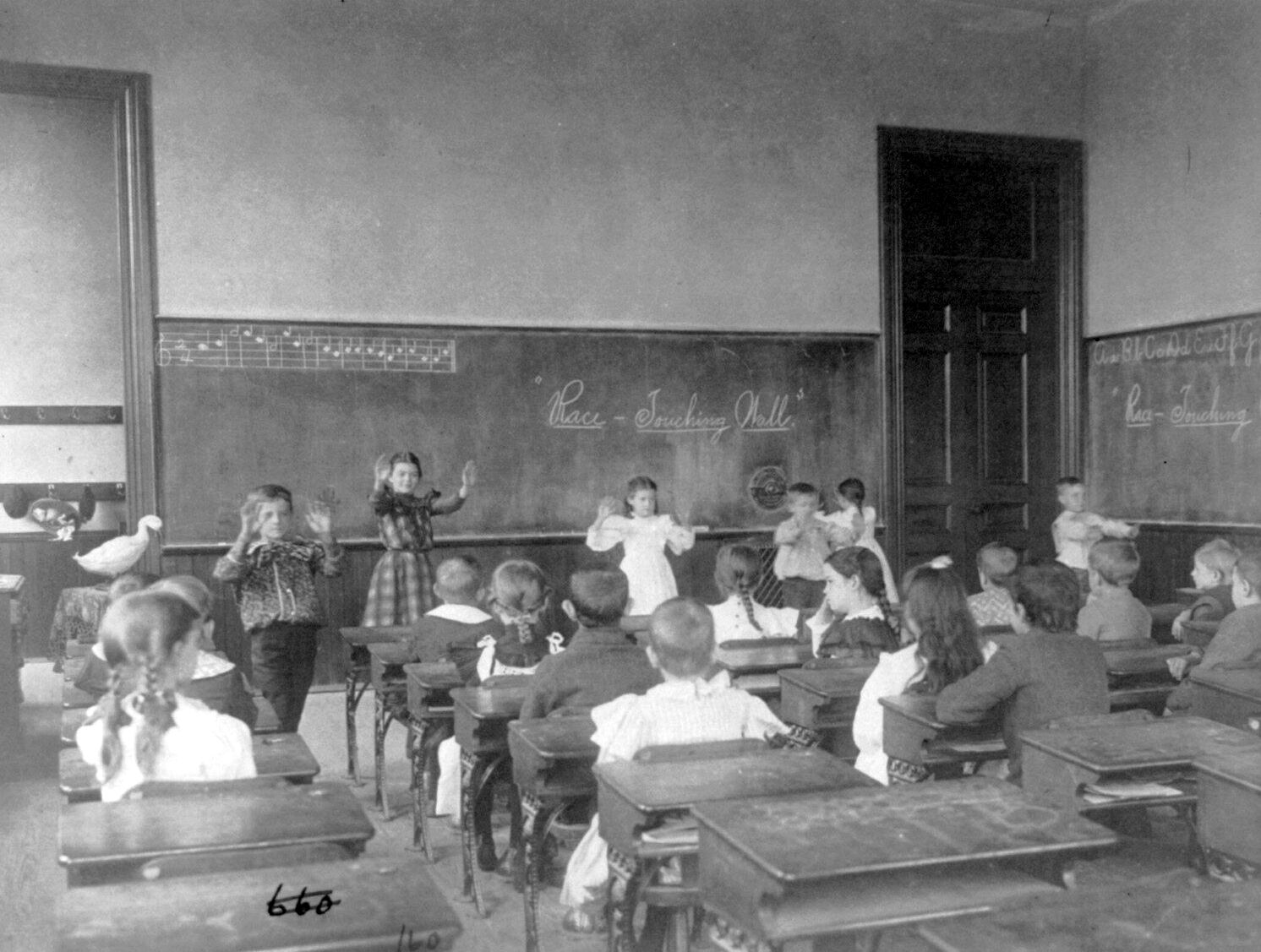 A district classroom, Washington, D.C., 1899.
