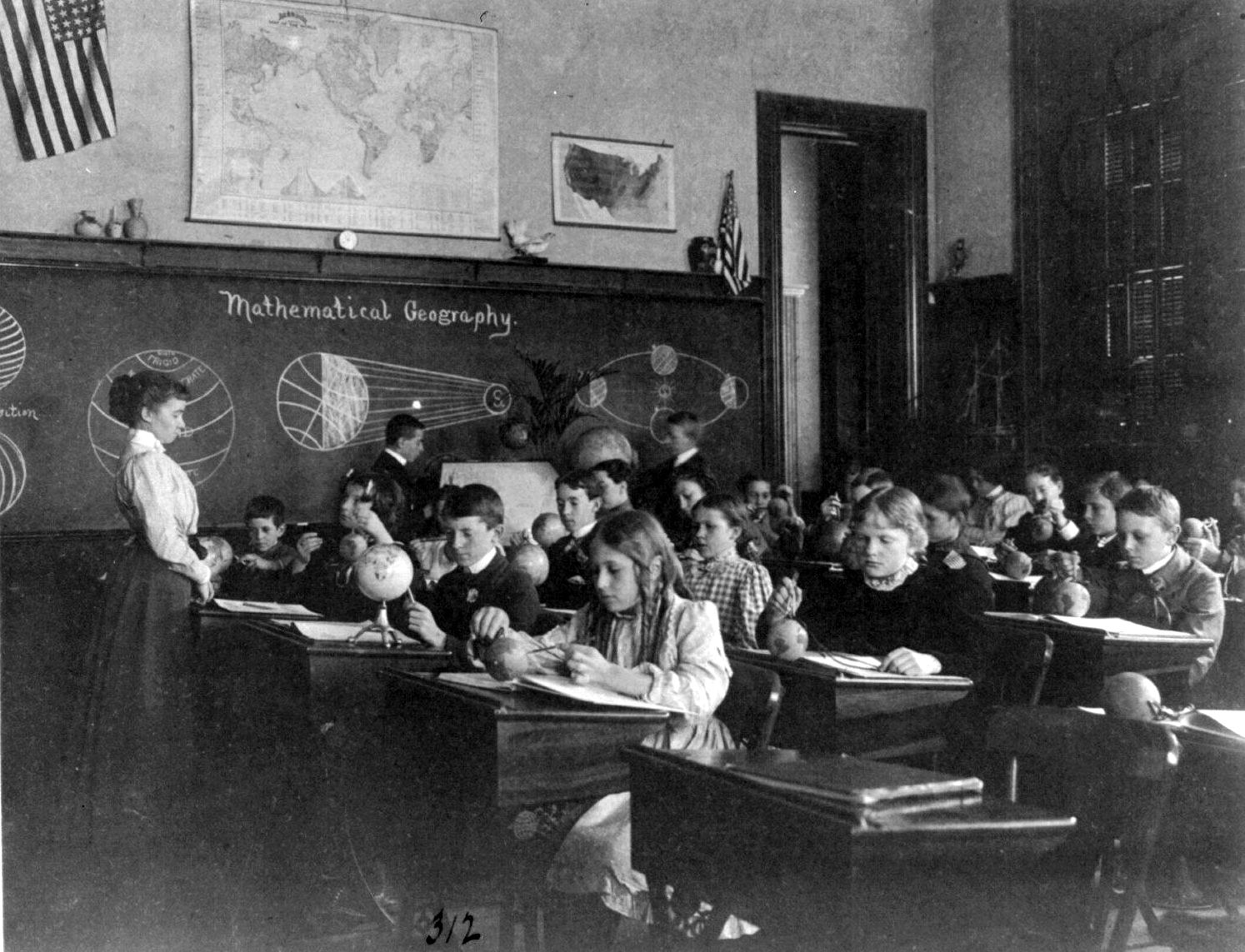 A geography lesson, Washington, D.C., 1899.