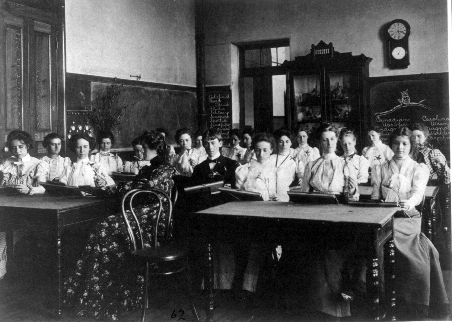 A teacher-training class, Washington Normal School, 1899.