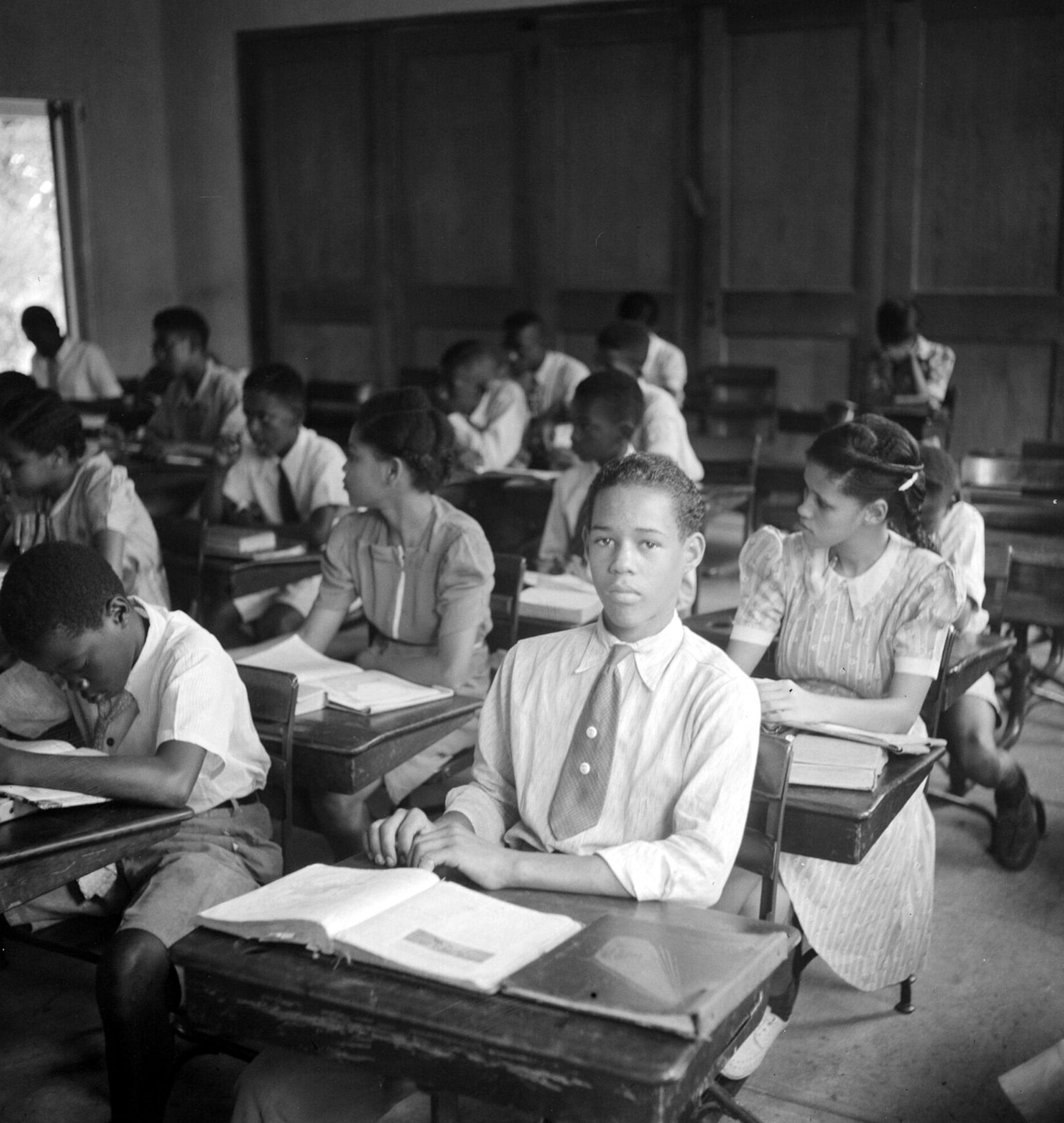 Children in a one-room school house, 1941.